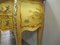 Louis XV Chest of Drawers in Yellow with Chiname Painting, 1940s 6
