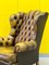 Vintage Chesterfield Wingback Armchair in Leather, Image 18