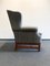 Vintage German Wing Chair with Ottoman, Set of 2 9