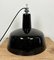 Industrial Italian Black Enamel Factory Lamp with Cast Iron Top, 1960s 10