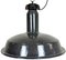 Large Industrial Grey Enamel Factory Lamp with Cast Iron Top from Elektrosvit, 1960s 1