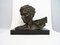 H. Gauthiot, Jean Mermoz avec Écharpe, 1920s, Sculpture en Bronze 6