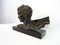 H. Gauthiot, Jean Mermoz with Scarf, 1920s, Bronze Sculpture, Image 2