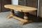 Large French Farmhouse Dining Table in Bleached Oak, 1925, Image 6