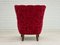 Vintage Danish Armchair in Cherry Red Fabric by Alfred Christensen for Slagelse Møbelværk, 1960s 16