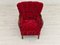 Vintage Danish Armchair in Cherry Red Fabric by Alfred Christensen for Slagelse Møbelværk, 1960s, Image 12