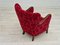 Vintage Danish Armchair in Cherry Red Fabric by Alfred Christensen for Slagelse Møbelværk, 1960s, Image 15