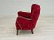 Vintage Danish Armchair in Cherry Red Fabric by Alfred Christensen for Slagelse Møbelværk, 1960s 14
