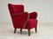 Vintage Danish Armchair in Cherry Red Fabric by Alfred Christensen for Slagelse Møbelværk, 1960s, Image 18