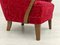 Vintage Danish Armchair in Cherry Red Fabric by Alfred Christensen for Slagelse Møbelværk, 1960s 6