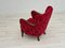 Vintage Danish Armchair in Cherry Red Fabric by Alfred Christensen for Slagelse Møbelværk, 1960s 17