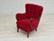 Fauteuil Vintage en Tissu Rouge Cerise par Alfred Christensen pour Slagelse Møbelværk, Danemark, 1960s 13