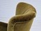 Vintage Danish Highback Armchair in Green Velvet, 1960s 11