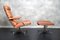 Vintage FK85 Lounge Chairs and Footstool by Preben Fabricius & Jørgen Kastholm for Kill International, 1960s, Set of 3 23