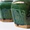 Vasi Shiwan in ceramica smaltata verde, Cina, fine XIX secolo, set di 2, Immagine 4