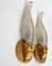 Vintage French Wall Lamps in Glass, 1950s, Set of 2, Image 1