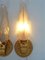 Vintage French Wall Lamps in Glass, 1950s, Set of 2 6