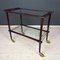 Mid-Century Italian Wood and Glass Bar Cart Trolley by Ico Parisi for De Baggis, 1960s 2