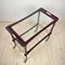 Mid-Century Italian Wood and Glass Bar Cart Trolley by Ico Parisi for De Baggis, 1960s 7