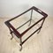 Mid-Century Italian Wood and Glass Bar Cart Trolley by Ico Parisi for De Baggis, 1960s, Image 7