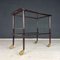 Mid-Century Italian Wood and Glass Bar Cart Trolley by Ico Parisi for De Baggis, 1960s 8