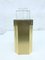 Small Hollywood Regency Ceiling Lamp in Brass & Acrylic Glass, 1980s, Image 1