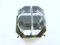 Small Hollywood Regency Ceiling Lamp in Brass & Acrylic Glass, 1980s, Image 3