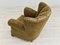 Dänischer Vintage Relax Sessel aus Grünem Stoff, 1950er 10