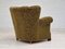 Vintage Danish Relax Chair in Green Fabric, 1950s, Image 12