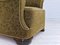 Vintage Danish Relax Chair in Green Fabric, 1950s, Image 14