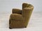 Dänischer Vintage Relax Sessel aus Grünem Stoff, 1950er 3