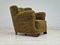 Vintage Danish Relax Chair in Green Fabric, 1950s, Image 18