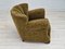 Vintage Danish Relax Chair in Green Fabric, 1950s 3