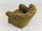 Vintage Danish Relax Chair in Green Fabric, 1950s, Image 11