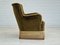 Dänischer Vintage Stuhl aus Grünem Samt, 1950er 4