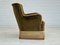 Vintage Danish Chair in Green Velvet, 1950s 4