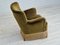 Vintage Danish Chair in Green Velvet, 1950s 17