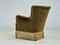 Dänischer Vintage Stuhl aus Grünem Samt, 1950er 9