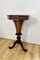 Antique Victorian Burr Walnut Trumpet Worktable, 1860s 8