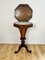 Antique Victorian Burr Walnut Trumpet Worktable, 1860s 11