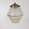 Lámpara colgante Art Déco de vidrio opalino, años 30, Imagen 1
