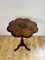 Victorian Burr Walnut Marquetry Inlaid Lamp Table, 1860s 3