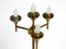 Large Brass Table Lamp with Four Glass Spheres by Kaiser Leuchten, 1960s, Image 12