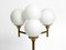 Large Brass Table Lamp with Four Glass Spheres by Kaiser Leuchten, 1960s 16