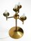 Large Brass Table Lamp with Four Glass Spheres by Kaiser Leuchten, 1960s 17