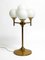 Large Brass Table Lamp with Four Glass Spheres by Kaiser Leuchten, 1960s, Image 18