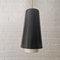 Black and White Pendant Lamps attributed to Lyfa, 1960s, Set of 3 8