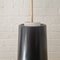 Black and White Pendant Lamps attributed to Lyfa, 1960s, Set of 3 7