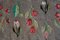 Handgefertigter Teppich mit Blumendekor, 1960er 4