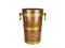 French Oak, Aluminum and Brass Ice Bucket from Geraud Lafitte Ouvrier, 1950s 1